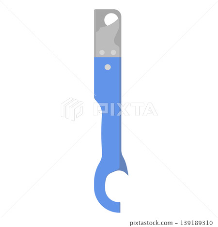 Illustration of a can opener Illustration of a can opener 139189310
