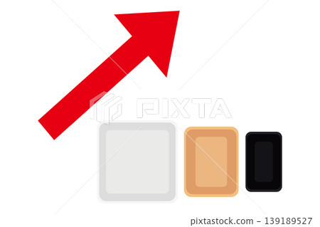 Conceptual illustration illustrating rising packaging prices, including the increase in food tray costs. Conceptual illustration illustrating rising packaging prices, including the increase in food tray costs. 139189527