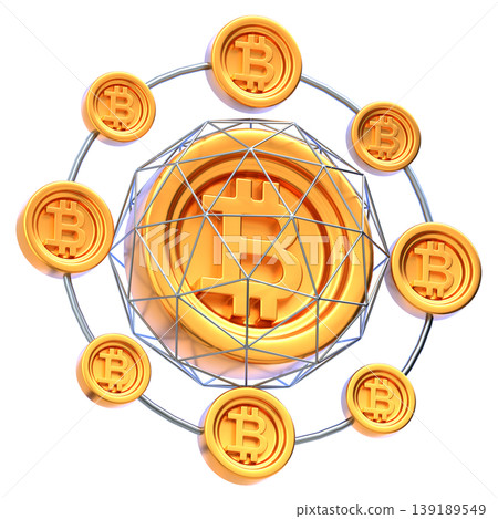 Bitcoin Network Glossy 3D Crypto Icon for UI Dashboard, SaaS Landing Page, Web3 Presentation Bitcoin Network Glossy 3D Crypto Icon for UI Dashboard, SaaS Landing Page, Web3 Presentation 139189549