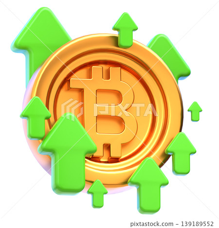 Bitcoin Profit Glossy 3D Crypto Icon for UI Dashboard, SaaS Landing Page, Web3 Presentation Bitcoin Profit Glossy 3D Crypto Icon for UI Dashboard, SaaS Landing Page, Web3 Presentation 139189552