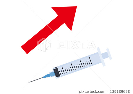 一張通貨膨脹概念圖,展示了注射器價格上漲和醫療成本增加的情況。 一張通貨膨脹概念圖,展示了注射器價格上漲和醫療成本增加的情況。 139189658