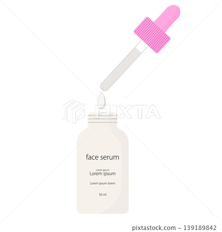 Dropper bottle drops a single drop onto a face scrub container Dropper bottle drops a single drop onto a face scrub container 139189842
