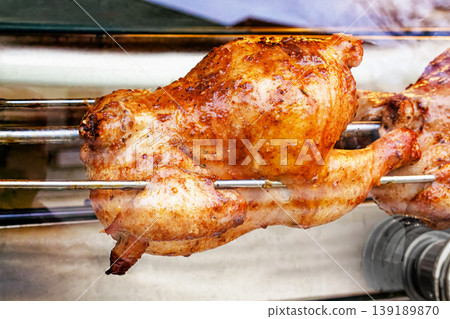 Grilled Chicken Cooking Process Grilled Chicken Cooking Process 139189870