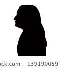 a woman head silhouette vector 139190059