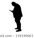 a man body silhouette vector 139190063