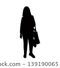 a woman body silhouette vector 139190065