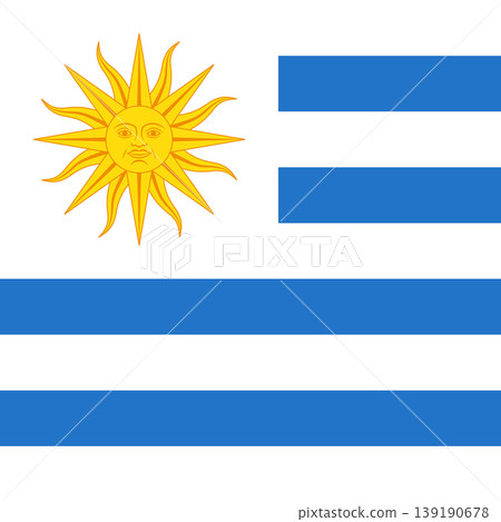 Uruguay - square flag Uruguay - square flag 139190678