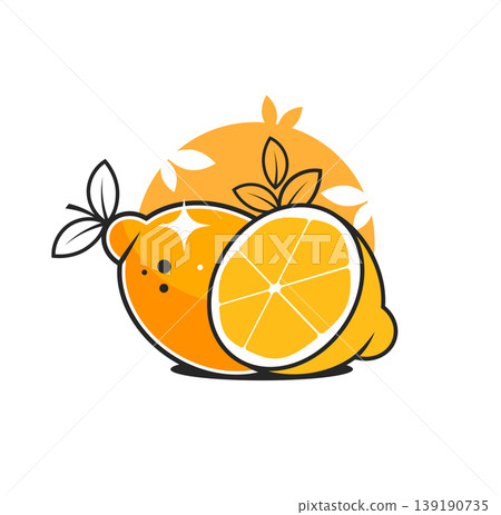 Fresh lemon fruit. Collection of lemone vector icons isolated on white background. Fresh lemon fruit. Collection of lemone vector icons isolated on white background. 139190735