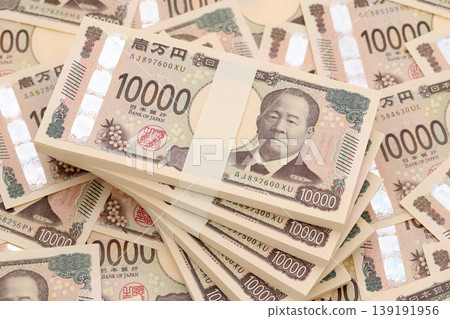 The background of the 10,000 yen bill 139191956