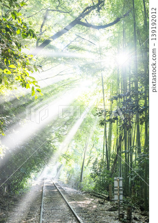 The sparkling scenery of the Kurayoshi Line (former Japanese National Railways Kurayoshi Line) The sparkling scenery of the Kurayoshi Line (former Japanese National Railways Kurayoshi Line) 139192012