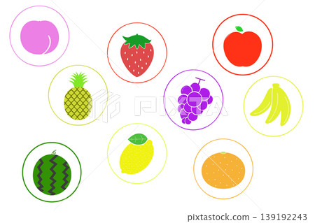 Fruit icon set Fruit icon set 139192243
