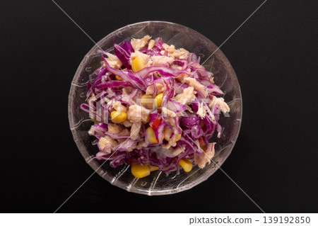 Purple cabbage, tuna, and corn salad (purple cabbage from Aichi Prefecture) Purple cabbage, tuna, and corn salad (purple cabbage from Aichi Prefecture) 139192850
