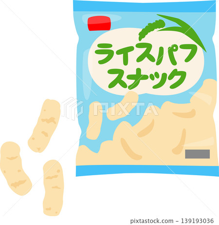 Bagged rice puff snacks Bagged rice puff snacks 139193036