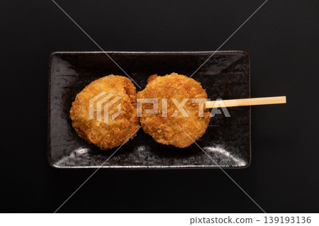 Pork fillet cutlet skewers Pork fillet cutlet skewers 139193136