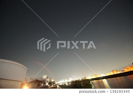 春天,北斗七星和仙后座在北方的夜空中閃耀。 春天,北斗七星和仙后座在北方的夜空中閃耀。 139193345