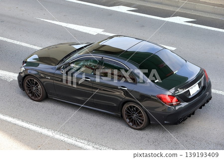 Black luxury sedan Black luxury sedan 139193409