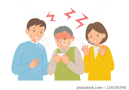 A child urges his father to voluntarily surrender his driver's license, while the father resists. A child urges his father to voluntarily surrender his driver's license, while the father resists. 139193740