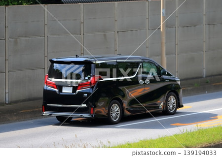 Black luxury minivan Black luxury minivan 139194033