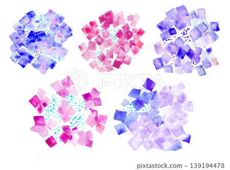 紫色繡球花插圖 紫色繡球花插圖 139194478