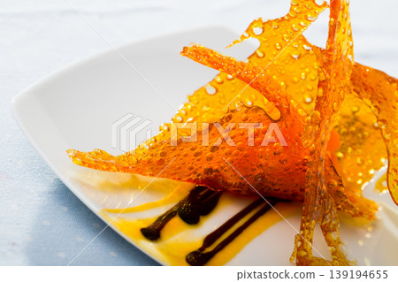 Sweet baked pumpkin with caramel Sweet baked pumpkin with caramel 139194655