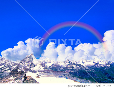 Beautiful view of the Matterhorn in Zermatt Beautiful view of the Matterhorn in Zermatt 139194986
