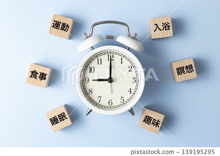 Self-care blocks and alarm clocks Self-care blocks and alarm clocks 139195295