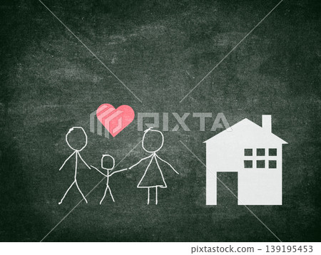 My family doodle creativity for love family concept 139195453