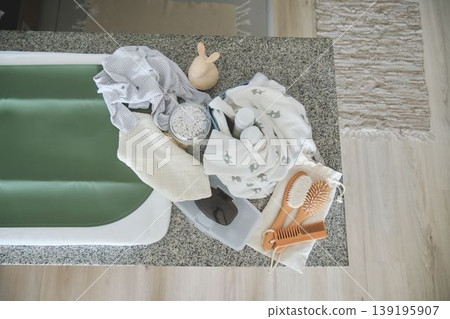 Preparing for baby care and hygiene essentials 139195907