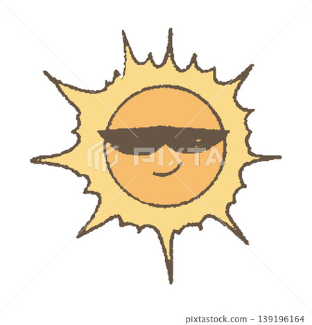 The sun wearing sunglasses The sun wearing sunglasses 139196164