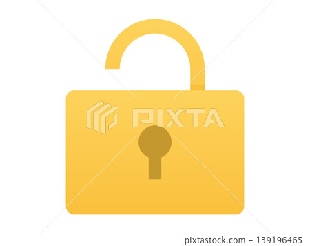 Key icon set, vector graphics (lock, padlock, security, unlock, lock, transparent background, flat). 139196465