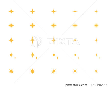 閃耀光芒插畫套裝 - 向量圖(金色、星星、奢華、慶祝、透明背景、扁平化) 閃耀光芒插畫套裝 - 向量圖(金色、星星、奢華、慶祝、透明背景、扁平化) 139196533