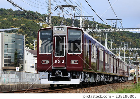 [Hankyu Railway] 8300 series (Arashiyama Line: Matsuo Taisha to Kamikatsura) 139196805