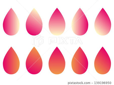 五彩繽紛的粉紅色櫻花花瓣 139196950