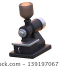 Electric Coffee Grinder 3D Icon, Cozy Premium Electric Grinder Illustration for UI UX, Food Apps, Cafe Branding, Website, Social Media and E-commerce 139197067