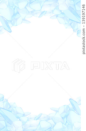 手繪冰插畫透明邊框 3_直版 手繪冰插畫透明邊框 3_直版 139197146