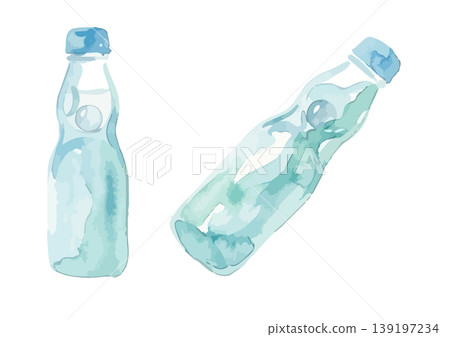 水彩風格的彈珠汽水(日本汽水)插圖。 水彩風格的彈珠汽水(日本汽水)插圖。 139197234