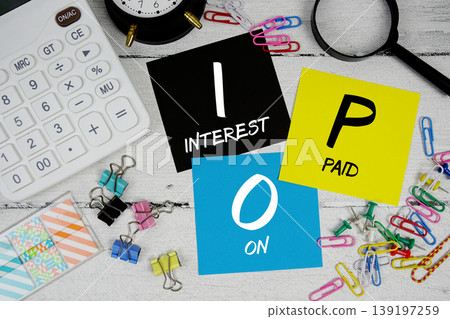 IPO Interest Paid On text phrase of business and financial concept IPO Interest Paid On text phrase of business and financial concept 139197259