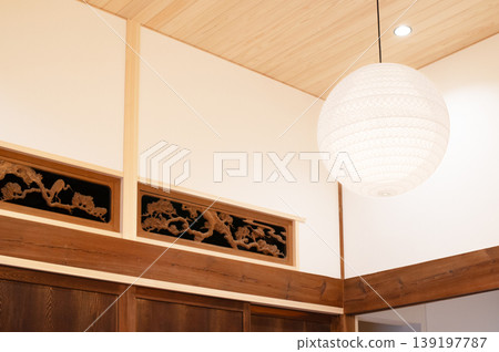 Japanese-style pendant light 139197787