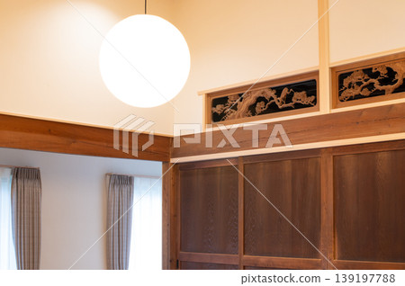 Japanese-style pendant light 139197788