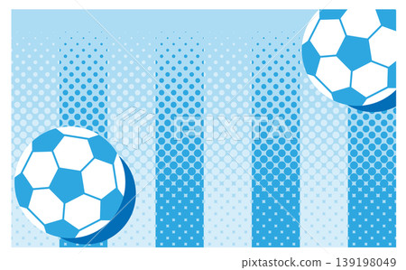 Light blue gradient soccer ball background Light blue gradient soccer ball background 139198049