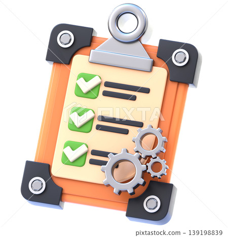 Clipboard with Checklist 3D Icon, Glossy Construction Inspection Illustration for UI UX, Website, Mobile App, E-commerce and Educational Content Clipboard with Checklist 3D Icon, Glossy Construction Inspection Illustration for UI UX, Website, Mobile App, E-commerce and Educational Content 139198839