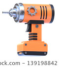 Drill Machine 3D Icon, Glossy Repair and Construction Power Tool Illustration for UI UX, Website, Mobile App, E-commerce and Education 139198842