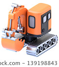Excavator 3D Icon, Glossy Heavy Construction Machinery Illustration for UI UX, Website, Mobile App, E-commerce and Educational Content 139198843