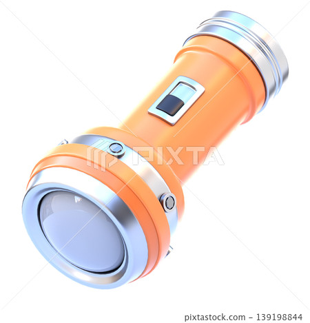 Flashlight 3D Icon, Glossy Repair and Maintenance Work Light Illustration for UI UX, Website, Mobile App, E-commerce and Education 139198844