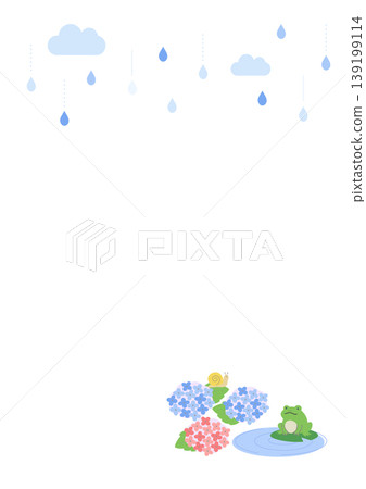 雨季橫幅插圖、橫幅、雨景背景、雨季素材、雨景素材、天氣、繡球花、雨、雨傘、青蛙 雨季橫幅插圖、橫幅、雨景背景、雨季素材、雨景素材、天氣、繡球花、雨、雨傘、青蛙 139199114
