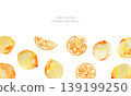 Watercolor painting. Watercolor-style lemon illustration. Set of watercolor vector illustrations of lemons. 139199250
