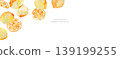 Watercolor painting. Watercolor-style lemon illustration. Set of watercolor vector illustrations of lemons. 139199255