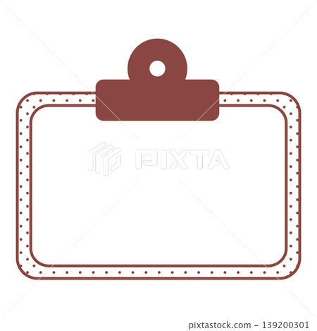 Red clipboard-style frame copy space template 139200301