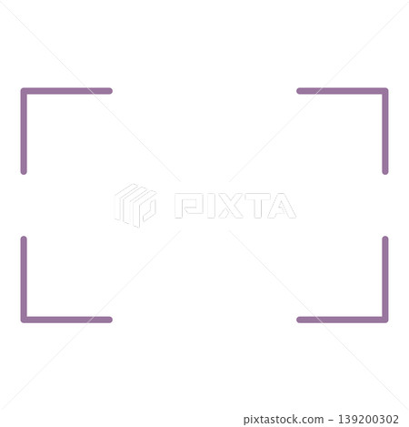 Purple corner frame copy space material 139200302