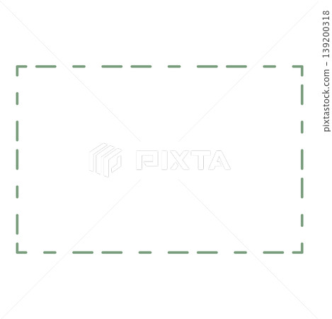 Copy space material with a green dashed frame Copy space material with a green dashed frame 139200318